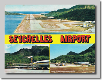 A hard to find postcard - a BCal VC10 at Mahe